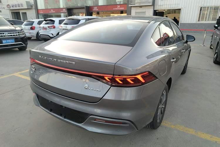 Used BYD Qin PLUS 2023 Champion Edition DM-i 55KM Leading Model Rear Right 45 Deg