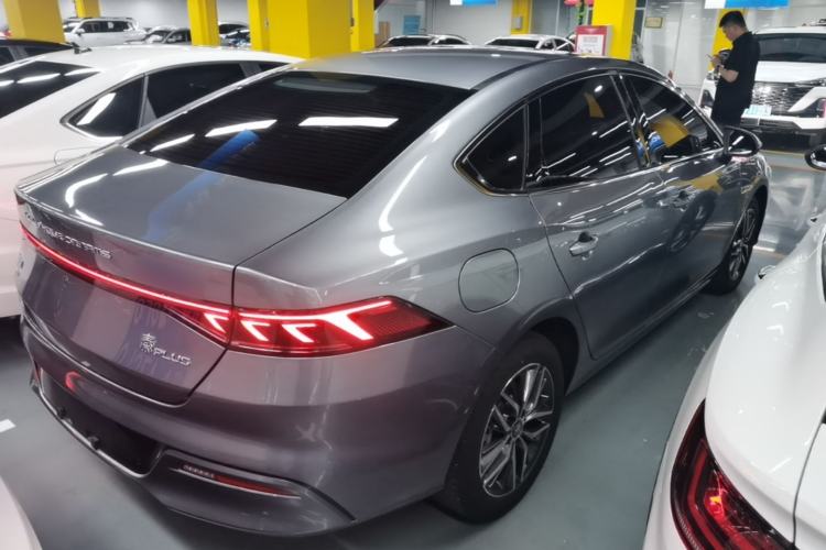 Used BYD Qin PLUS 2023 Champion Edition DM-i 55KM Superior Model Rear Right 45 Deg