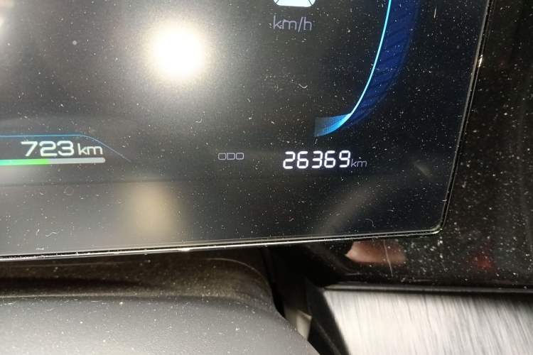 Used BYD Qin PLUS 2023 Champion Edition DM-i 55KM Leading Model Odometer Close Up