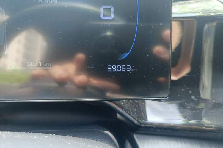 Used BYD Qin PLUS 2023 Champion Edition DM-i 55KM Leading Model Odometer Close Up