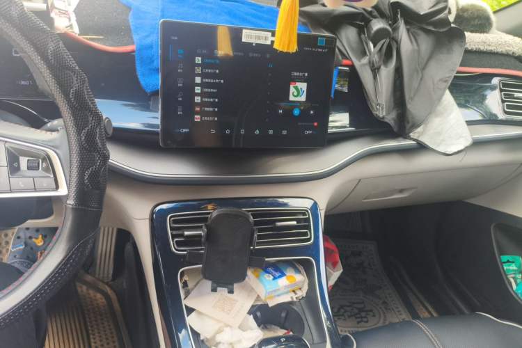 Used BYD Qin PLUS 2023 Champion Edition DM-i 120KM Leading Model Audio And AC Panel