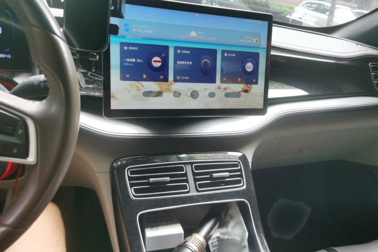 Used BYD Qin PLUS 2023 Champion Edition DM-i 120KM Beyond Model Audio And AC Panel