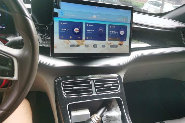 Used BYD Qin PLUS 2023 Champion Edition DM-i 120KM Beyond Model Audio And AC Panel