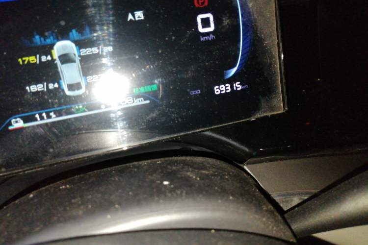 Used BYD Qin PLUS 2023 Champion Edition EV 510KM Beyond Model Odometer Close Up