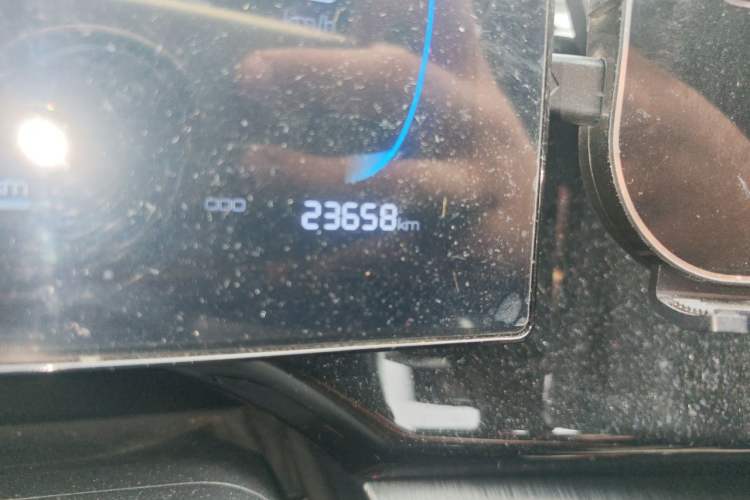 Used BYD Qin PLUS 2023 Champion Edition DM-i 55KM Leading Model Odometer Close Up
