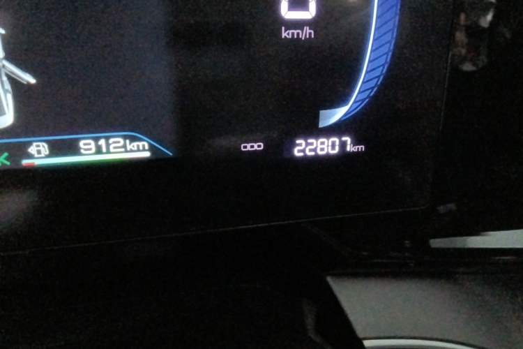 Used BYD Qin PLUS 2023 Champion Edition DM-i 55KM Superior Model Odometer Close Up