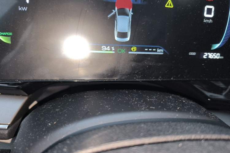 Used BYD Qin PLUS 2023 Champion Edition DM-i 55KM Superior Model Odometer Close Up
