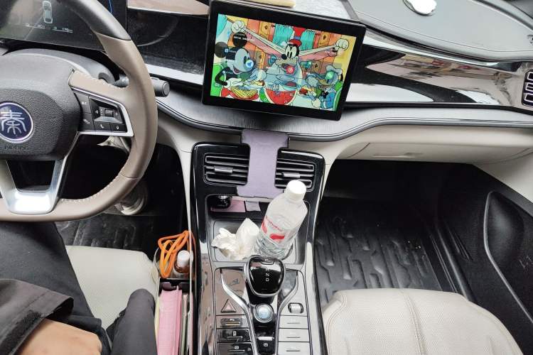 Used BYD Qin PLUS 2023 Champion Edition DM-i 55KM Leading Model Audio And AC Panel