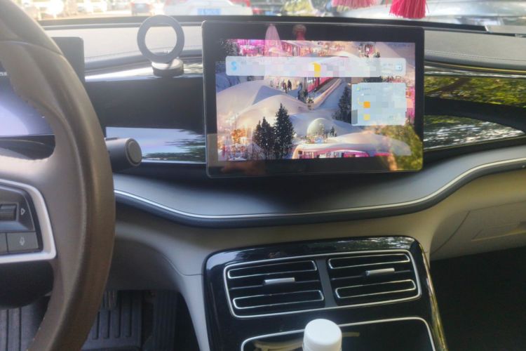 Used BYD Qin PLUS 2023 Champion Edition DM-i 55KM Superior Model Audio And AC Panel