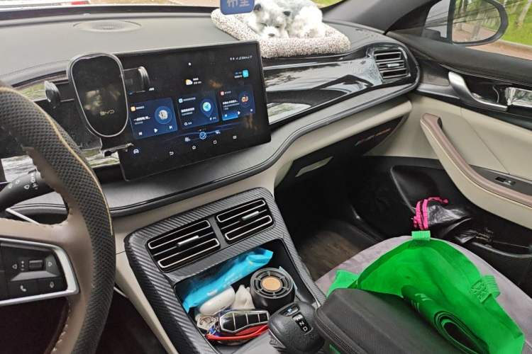 Used BYD Qin PLUS 2023 Champion Edition DM-i 55KM Leading Model Audio And AC Panel
