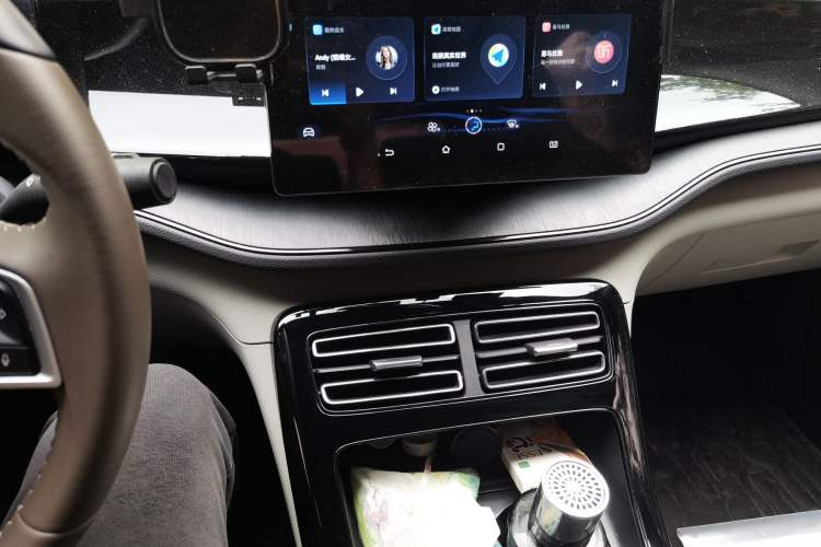 Used BYD Qin PLUS 2023 Champion Edition DM-i 55KM Leading Model Audio And AC Panel