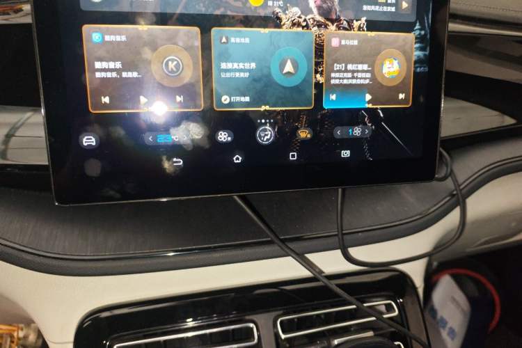 Used BYD Qin PLUS 2023 Champion Edition DM-i 55KM Leading Model Audio And AC Panel