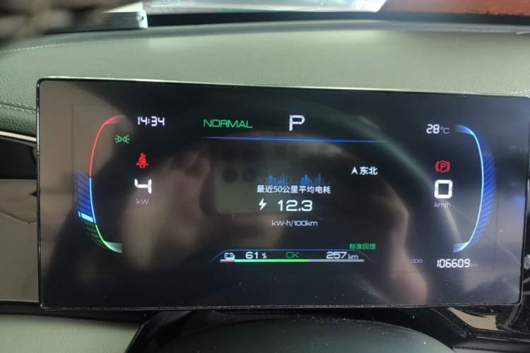 Used BYD Qin PLUS 2023 Champion Edition EV 420KM Leading Model Instrument Cluster