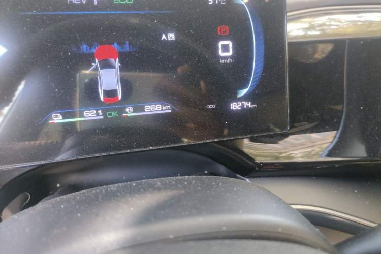 Used BYD Qin PLUS 2023 Champion Edition DM-i 55KM Superior Model Odometer Close Up