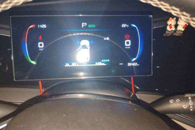 Used BYD Qin PLUS 2023 Champion Edition EV 510KM Leading Model Odometer Close Up