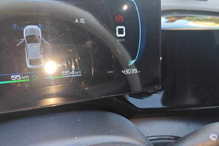 Used BYD Qin PLUS 2023 Champion Edition DM-i 55KM Leading Model Odometer Close Up