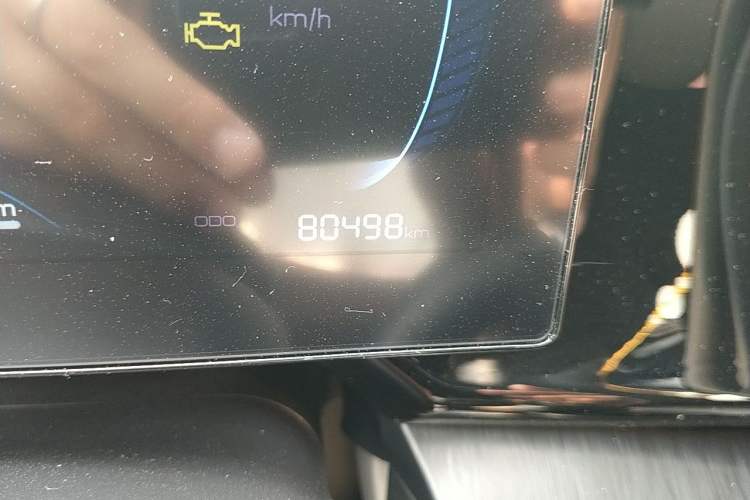 Used BYD Qin PLUS 2023 Champion Edition DM-i 55KM Leading Model Odometer Close Up