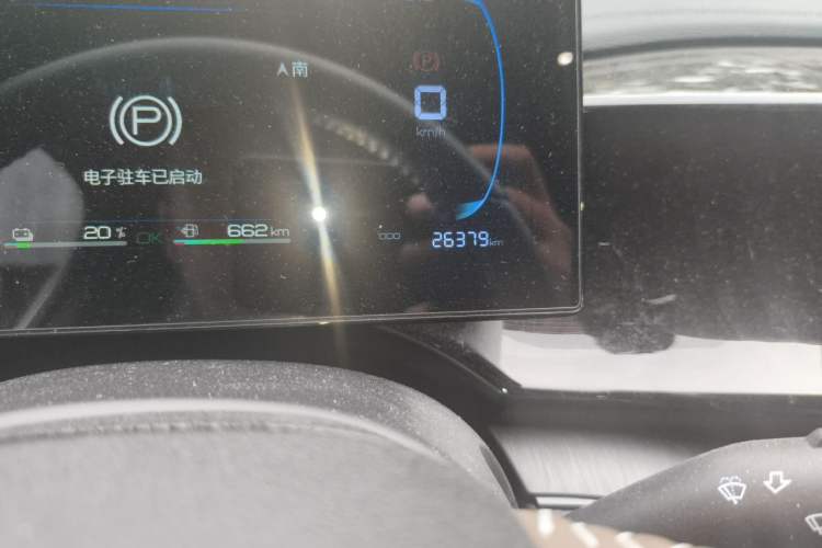 Used BYD Qin PLUS 2023 Champion Edition DM-i 55KM Leading Model Odometer Close Up