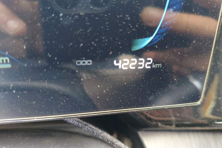 Used BYD Qin PLUS 2023 Champion Edition DM-i 55KM Leading Model Odometer Close Up
