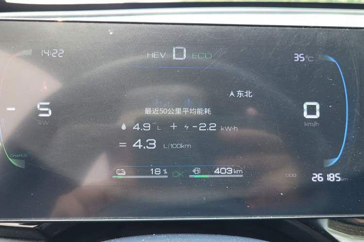 Used BYD Qin PLUS 2023 Champion Edition DM-i 55KM Leading Model Odometer Close Up