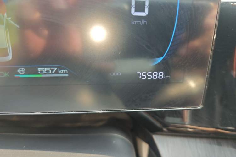 Used BYD Qin PLUS 2023 Champion Edition DM-i 55KM Leading Model Odometer Close Up