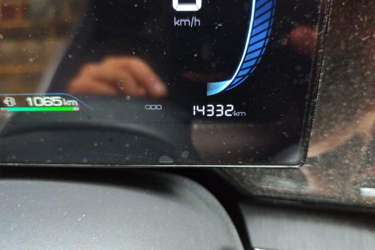 Used BYD Qin PLUS 2023 Champion Edition DM-i 55KM Leading Model Odometer Close Up