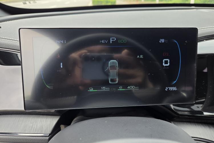 Used BYD Qin PLUS 2023 Champion Edition DM-i 55KM Leading Model Odometer Close Up