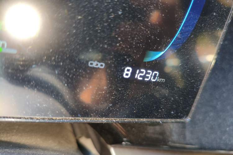 Used BYD Qin PLUS 2023 Champion Edition EV 420KM Leading Model Odometer Close Up