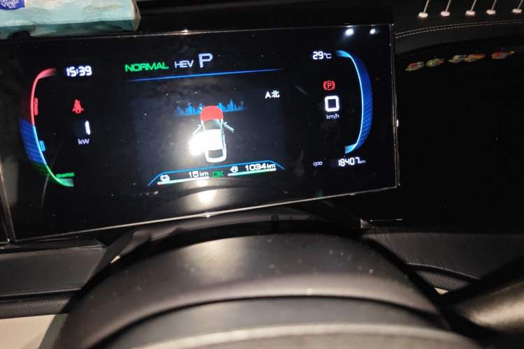 Used BYD Qin PLUS 2023 Champion Edition DM-i 55KM Leading Model Odometer Close Up