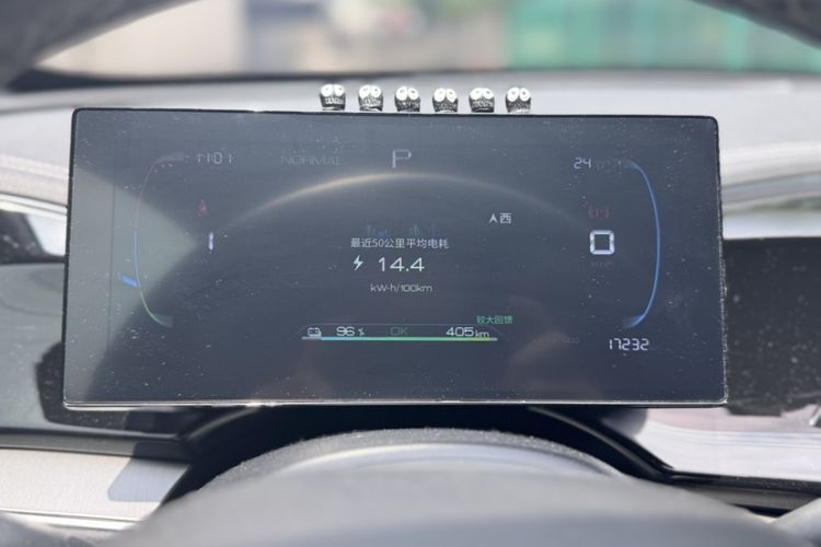 Used BYD Qin PLUS 2023 Champion Edition EV 420KM Superior Model Odometer Close Up
