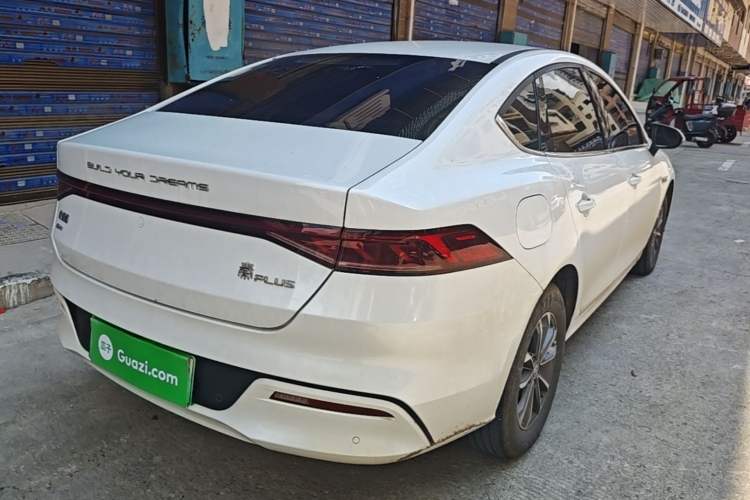 Used BYD Qin PLUS 2023 Champion Edition DM-i 55KM Leading Model Rear Right 45 Deg