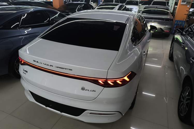 Used BYD Qin PLUS 2023 Champion Edition DM-i 120KM Beyond Model Rear Right 45 Deg