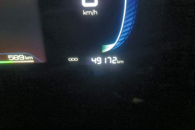 Used BYD Qin PLUS 2024 HONOR Edition DM-i 55KM Leading Model Odometer Close Up