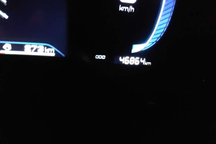 Used BYD Qin PLUS 2024 HONOR Edition DM-i 55KM Leading Model Odometer Close Up