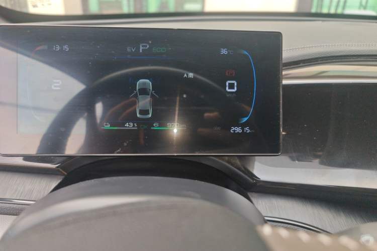 Used BYD Qin PLUS 2024 HONOR Edition DM-i 55KM Leading Model Odometer Close Up