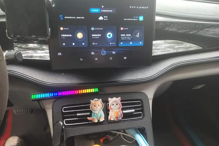 Used BYD Qin PLUS 2024 HONOR Edition DM-i 55KM Leading Model Audio And AC Panel