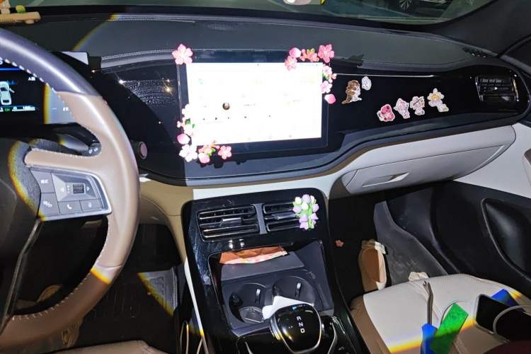 Used BYD Qin PLUS 2024 HONOR Edition DM-i 55KM Leading Model Audio And AC Panel