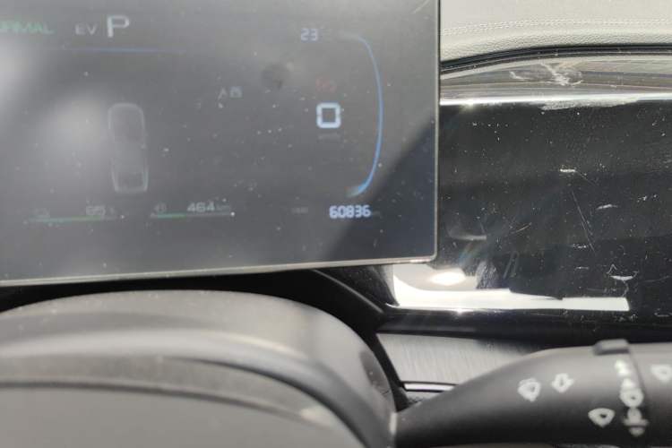 Used BYD Qin PLUS 2024 HONOR Edition DM-i 55KM Leading Model Odometer Close Up