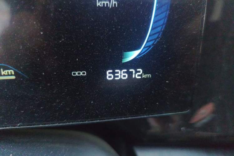 Used BYD Qin PLUS 2024 HONOR Edition DM-i 55KM Leading Model Odometer Close Up