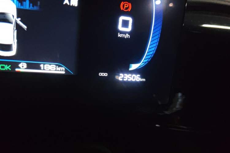 Used BYD Qin PLUS 2024 HONOR Edition DM-i 55KM Leading Model Odometer Close Up