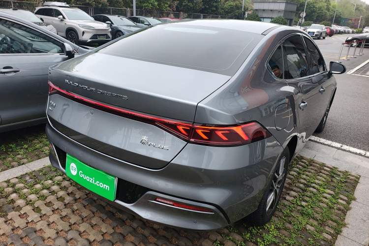 Used BYD Qin PLUS 2024 HONOR Edition DM-i 120KM Excellence Model Rear Right 45 Deg