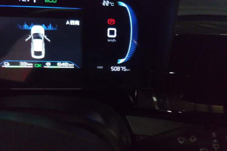 Used BYD Qin PLUS 2024 HONOR Edition DM-i 55KM Leading Model Odometer Close Up