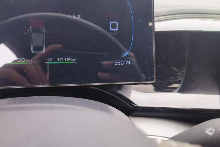 Used BYD Qin PLUS 2024 HONOR Edition DM-i 120KM Leading Model Odometer Close Up