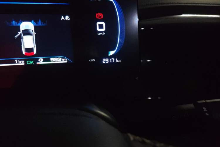 Used BYD Qin PLUS 2024 HONOR Edition DM-i 55KM Leading Model Odometer Close Up