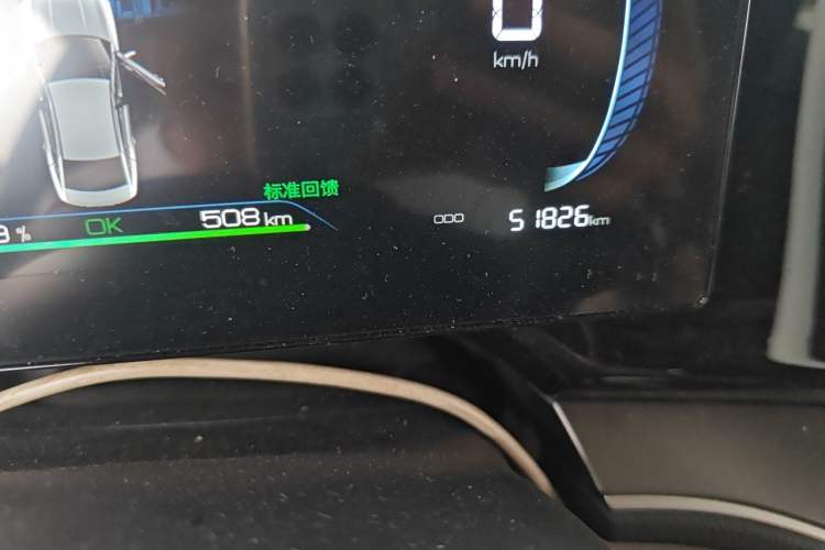 Used BYD Qin PLUS 2024 Honor Edition EV 510KM Leading Model Odometer Close Up