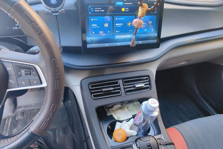 Used BYD Qin PLUS 2024 HONOR Edition DM-i 55KM Leading Model Audio And AC Panel