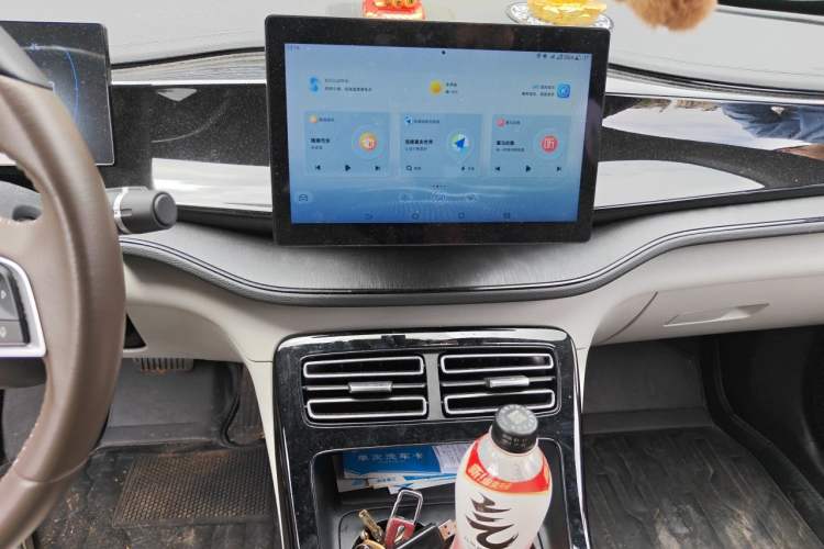 Used BYD Qin PLUS 2024 HONOR Edition DM-i 55KM Leading Model Audio And AC Panel