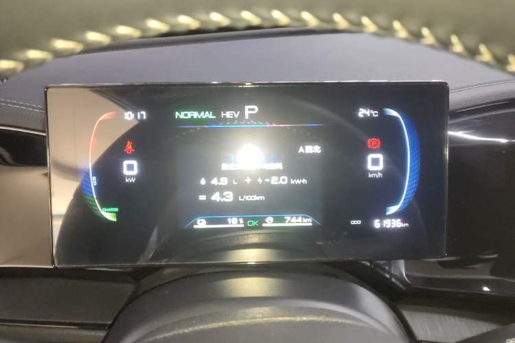 Used BYD Qin PLUS 2024 HONOR Edition DM-i 55KM Leading Model Instrument Cluster