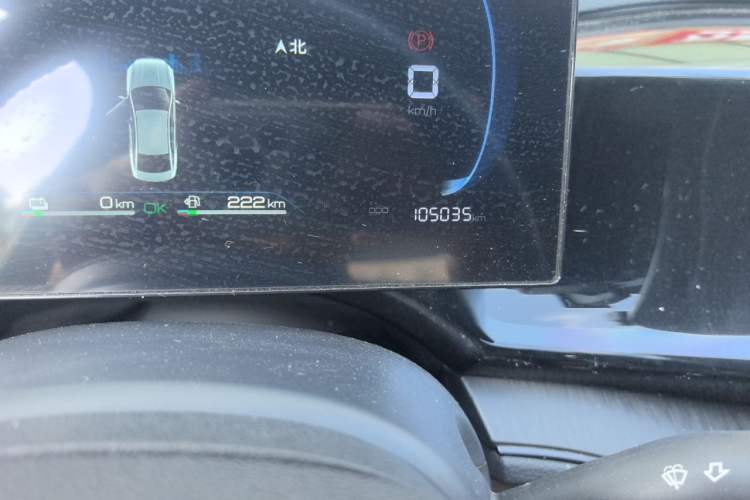 Used BYD Qin PLUS 2024 HONOR Edition DM-i 55KM Leading Model Odometer Close Up