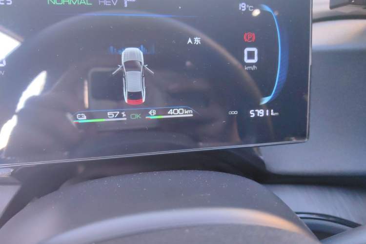 Used BYD Qin PLUS 2024 HONOR Edition DM-i 55KM Leading Model Odometer Close Up